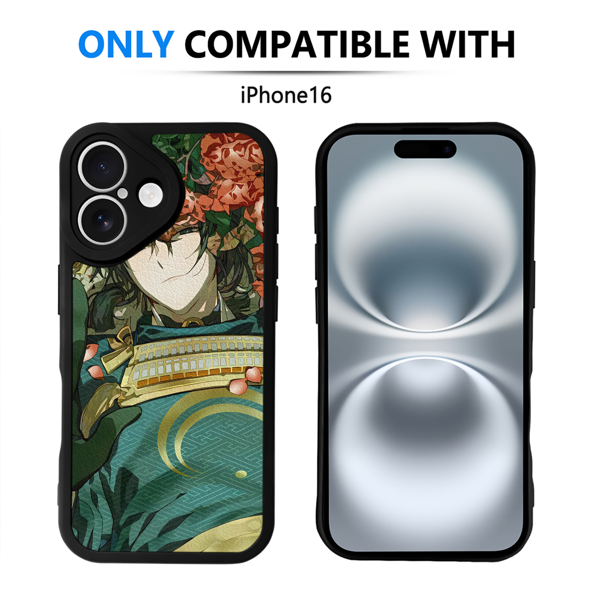 （画像用） 刀剣乱舞 Touken Ranbu 【iPhone 16シリーズ対応】シリコンスマホケース（レザー調） 材質：シリコン